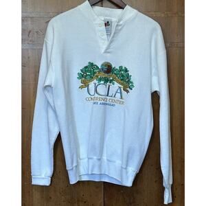Vintage Women’s Embroidered UCLA Lake Arrowhead Sweatshirt 3 Button Size Large